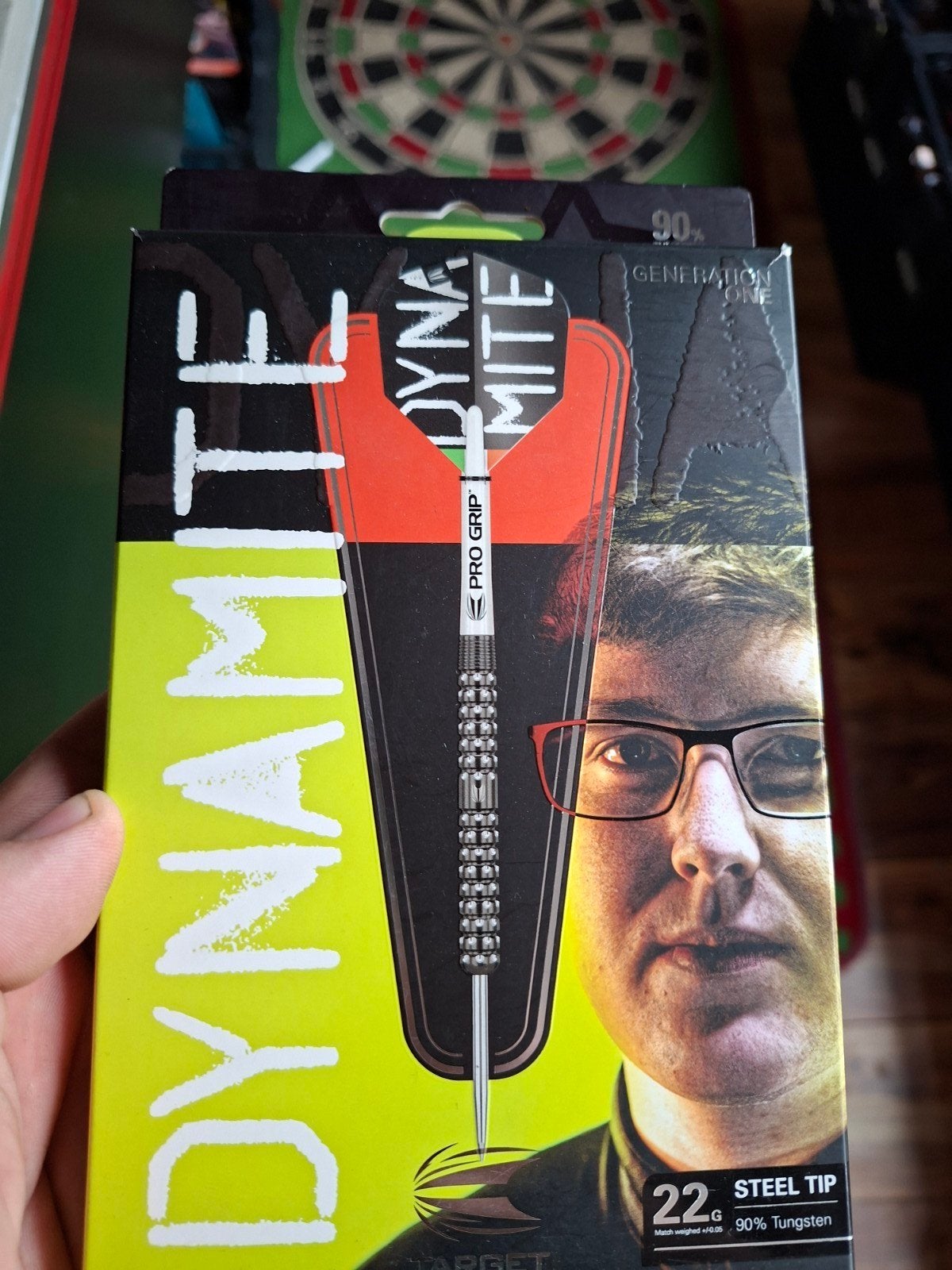 Keane Barry Darts 22 gram - Dynamite Generation One, Ophalen of Verzenden, Zo goed als nieuw, Pijlen