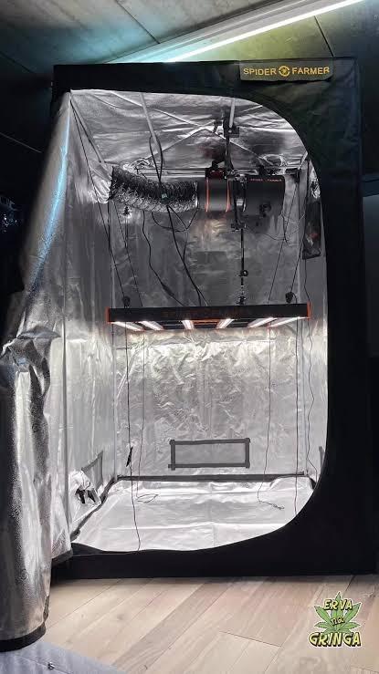 spiderfarm Kweektent Compleet met Ventilatie en Automatische, Ophalen, Gebruikt, Kweektent