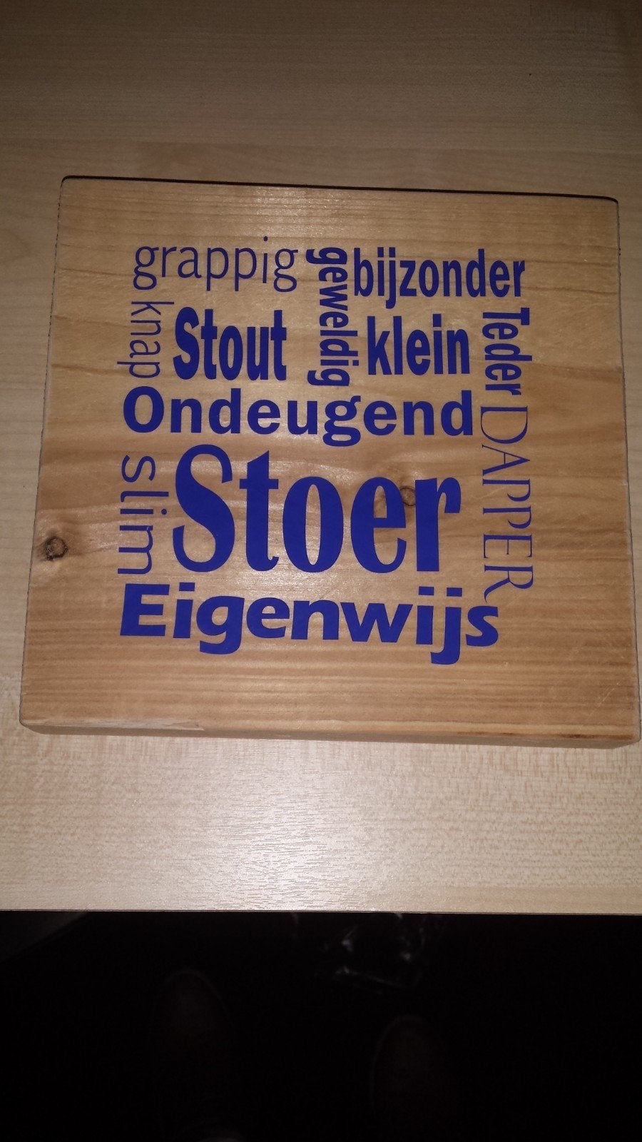 Steigerhouten bordjes: stoer, lief of gepersonaliseerd, Ophalen of Verzenden