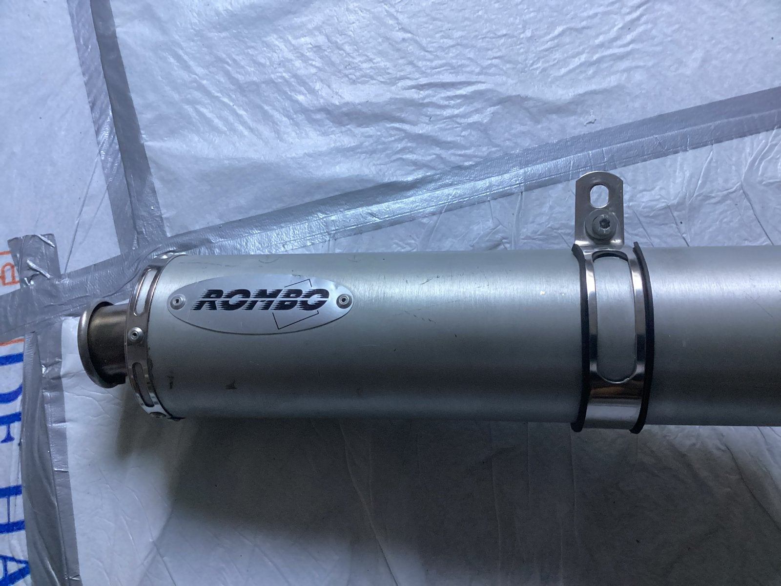 Rombo uitlaatdemper met db-killer voor Yamaha FZ1 lees, Motoren, Ophalen of Verzenden, Gebruikt