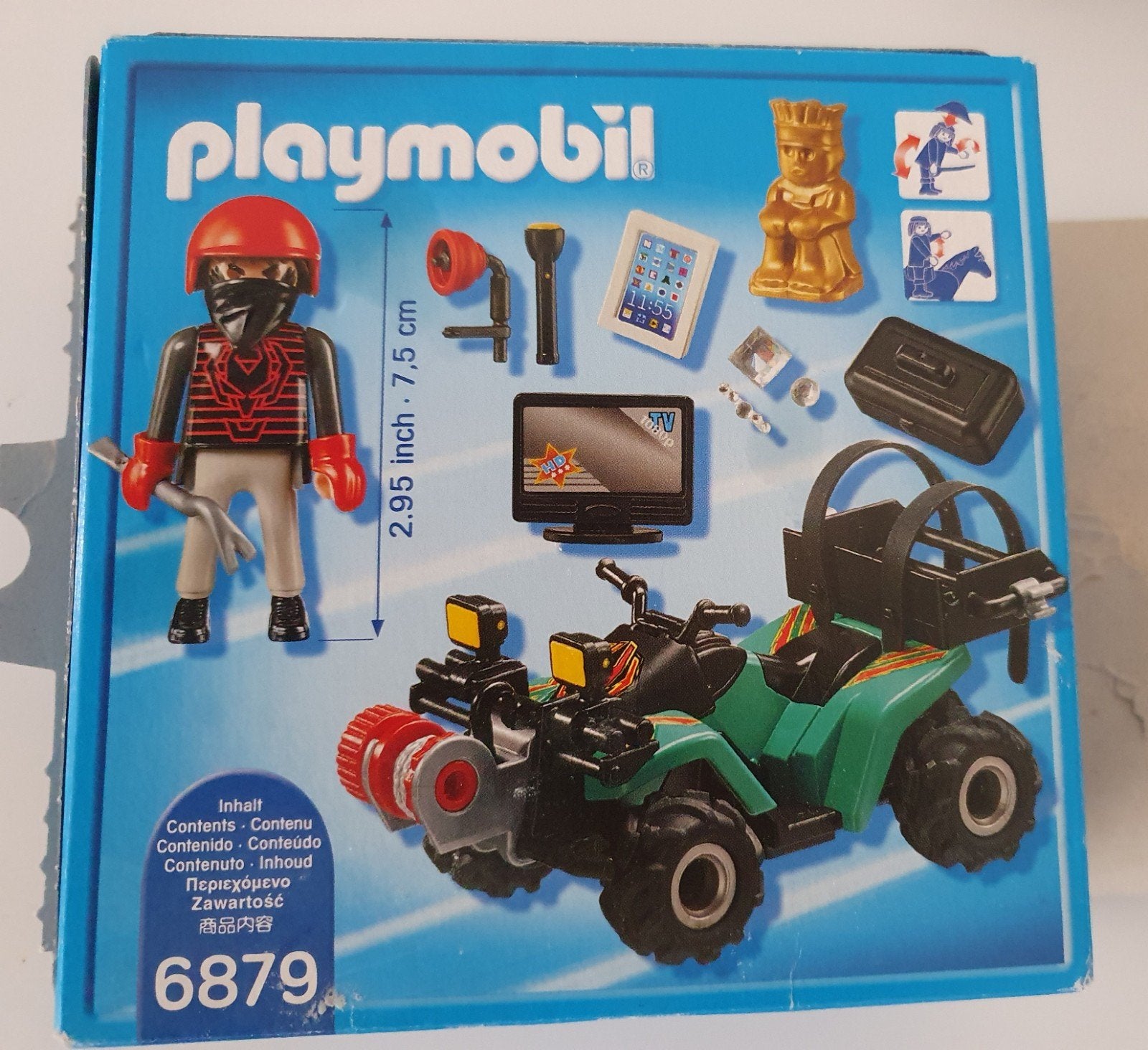 Playmobil Set. 6879. Quad en Dief(4-10jr), Ophalen of Verzenden, Zo goed als nieuw, Complete set