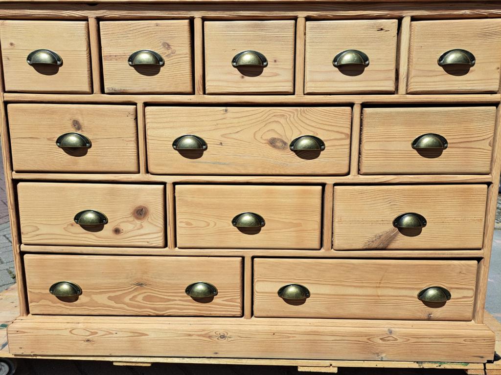 Oud grenen ladekast commode gezandstraald en geschuurd, Ophalen, RoDeKo Volendam, R.kooij65@gmail.com, Gebruikt