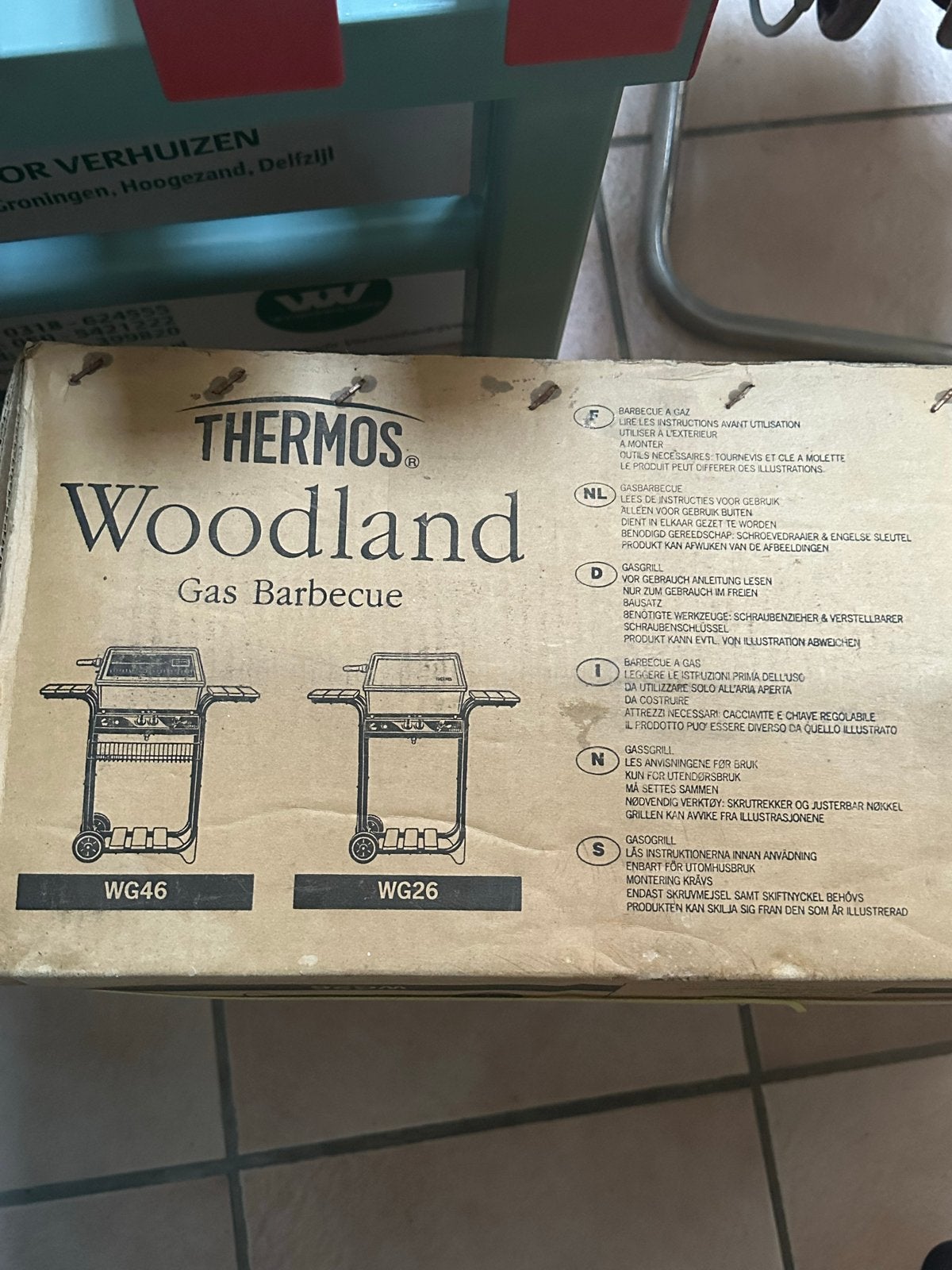 Thermos Woodland WG26 Gas Barbecue - Nieuw in doos, Ophalen, Nieuw
