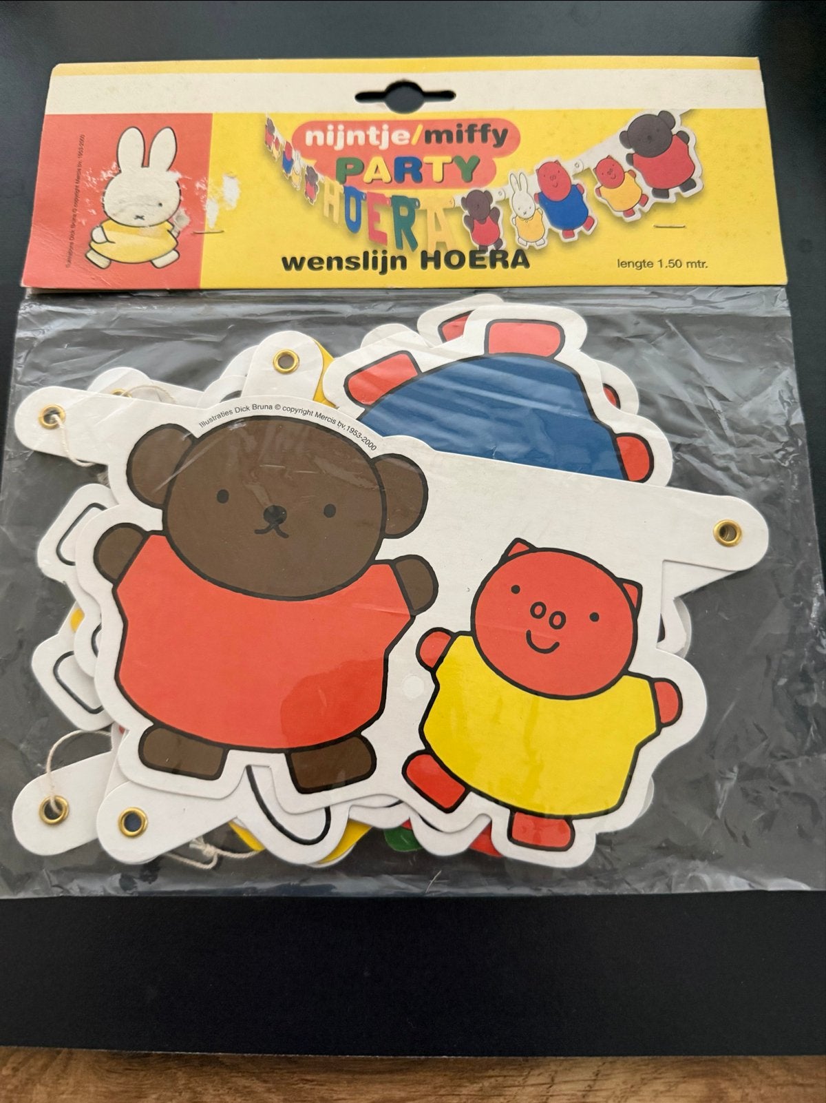 Nijntje/Miffy Party Hoera Wenslijn - Nieuw in verpakking, Ophalen of Verzenden, Nieuw, Versiering, Verjaardag