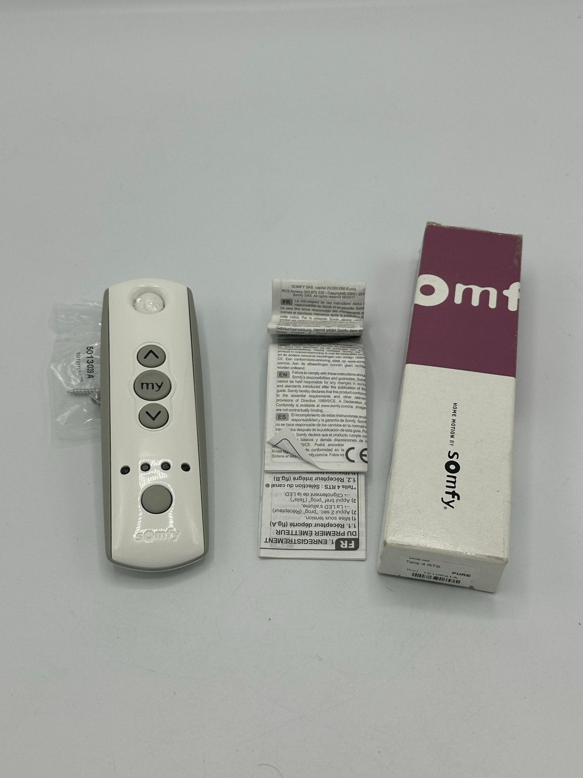 Somfy Telis 4 RTS Pure Afstandsbediening, Wit, Nieuw, Ophalen of Verzenden, Minder dan 100 cm