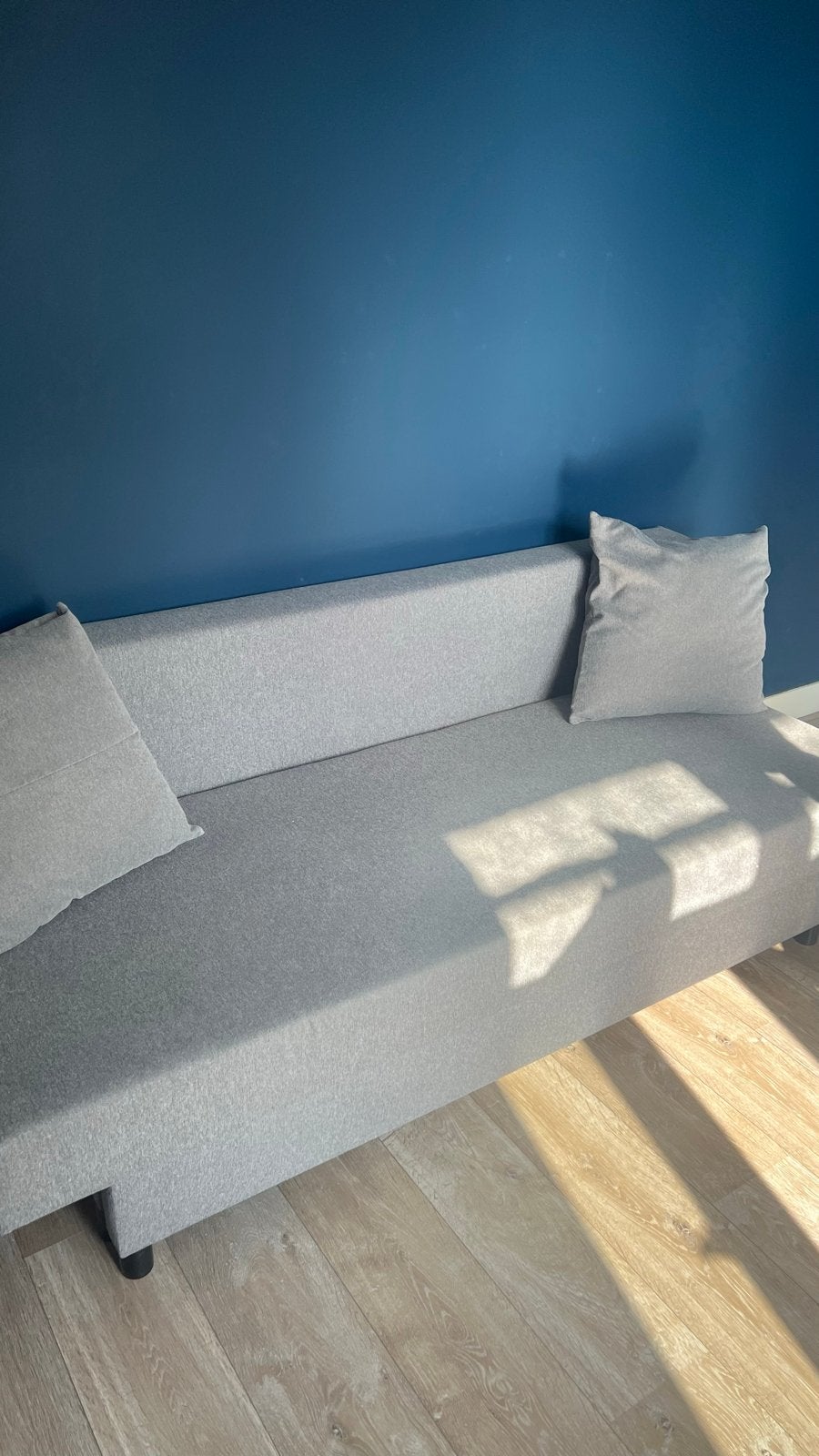 IKEA slaapbank - vlekkeloos en zo goed als nieuw, Tweepersoons, Zo goed als nieuw, 80 cm, Grijs