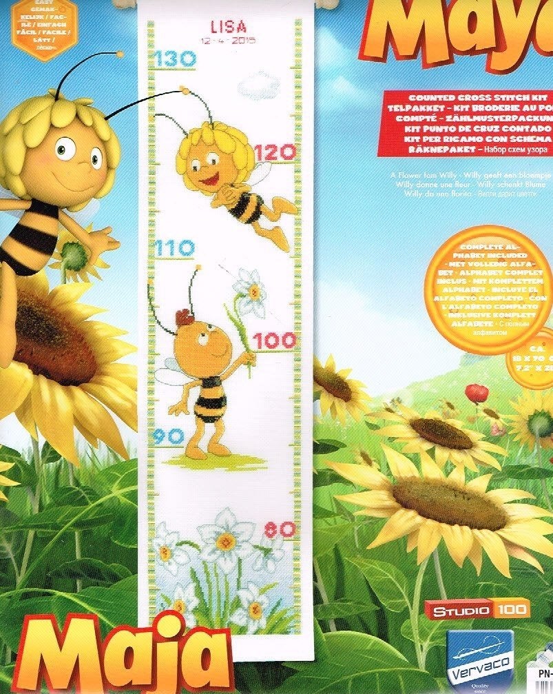 Cado AANBIEDING MAYA DE BIJ borduurpakket groeimeter LISA, Ophalen of Verzenden, Nieuw, Borduurpakket
