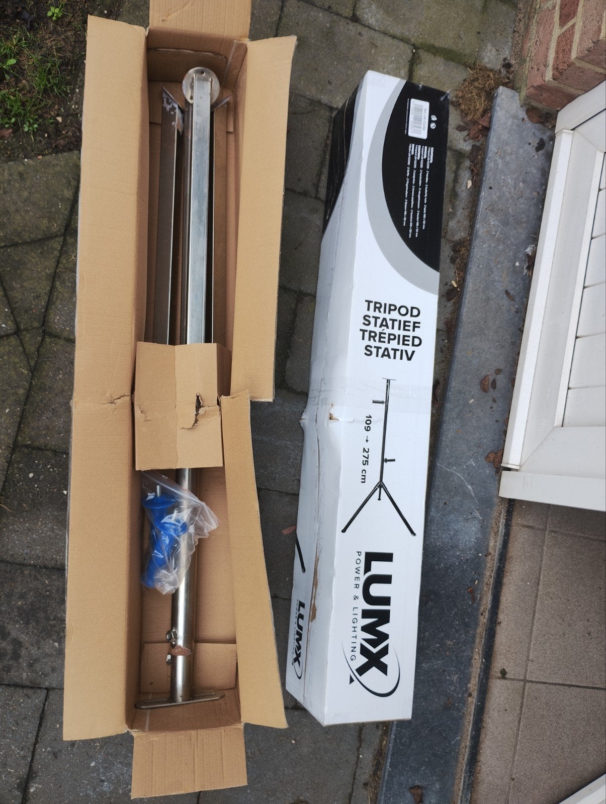Lumx Statief Tripod 109-275 cm - Nieuw in doos, Audio, Tv en Foto, Ophalen, Overige merken, Nieuw, Driepoot