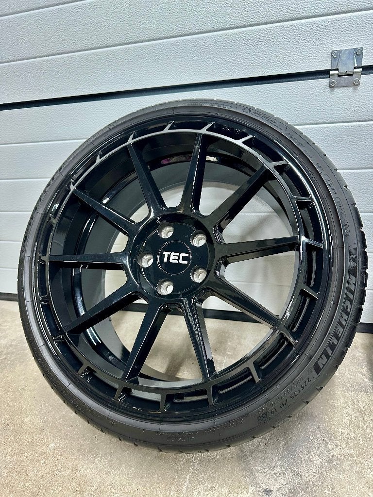 TEC-GT8 19 inch velgen 5X112+ Michelin Pilot Sport 4S banden, Auto-onderdelen, Banden en Velgen, Gebruikt, Velg(en), Personenwagen