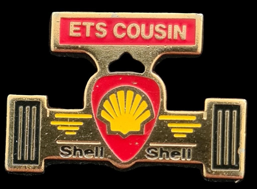 Shell Ets Cousin racewagen pin, Verzenden, Nieuw, Transport, Speldje of Pin