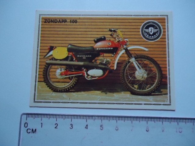 sticker Jaren 70 ZUNDAPP 100 brommer motorfiets motorcross, Verzenden, Zo goed als nieuw