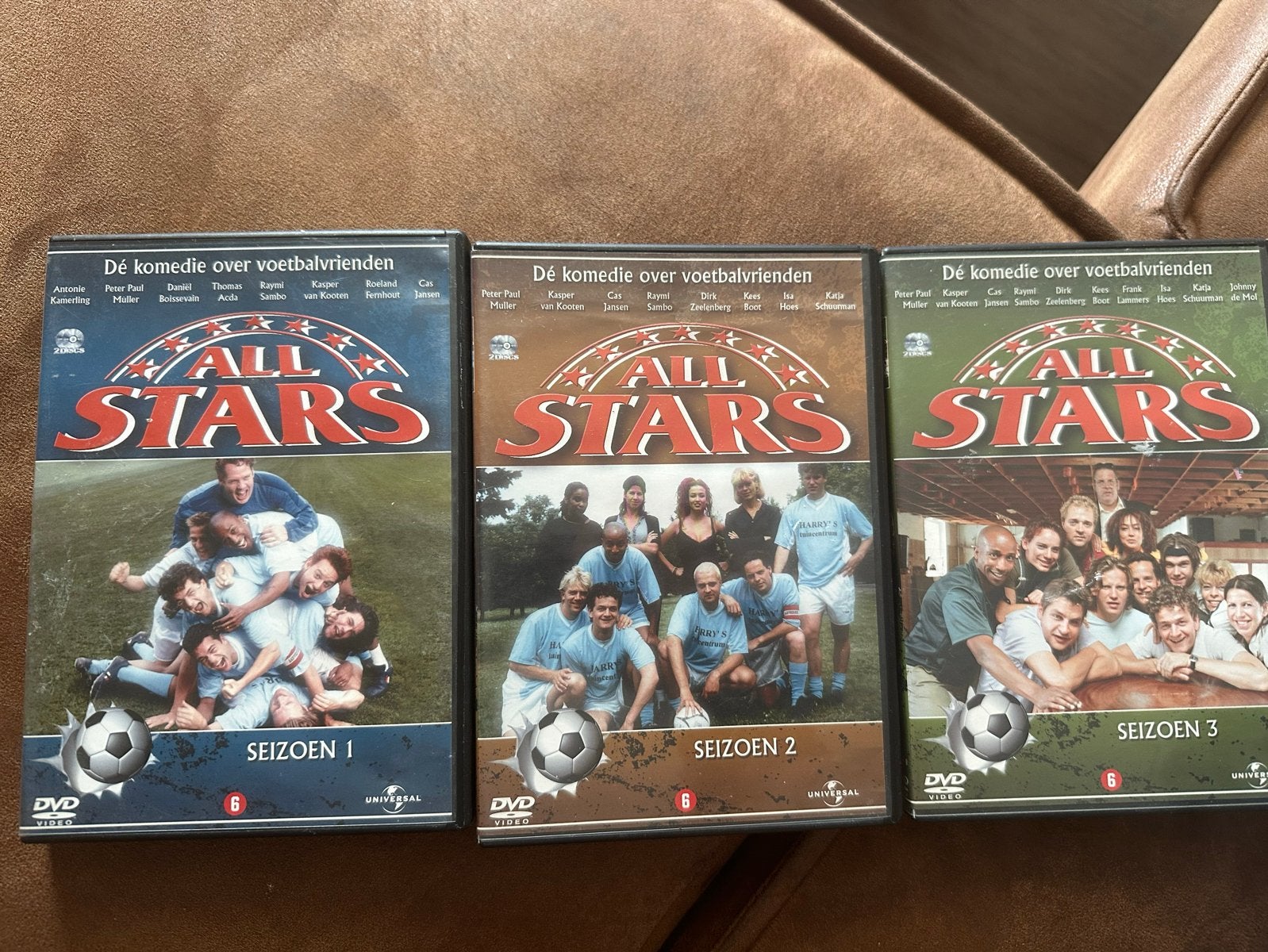All Stars DVD Box Seizoen 1, 2 & 3 - Voetbal Komedie, Gebruikt, Nederlands, Komedie, Vanaf 6 jaar