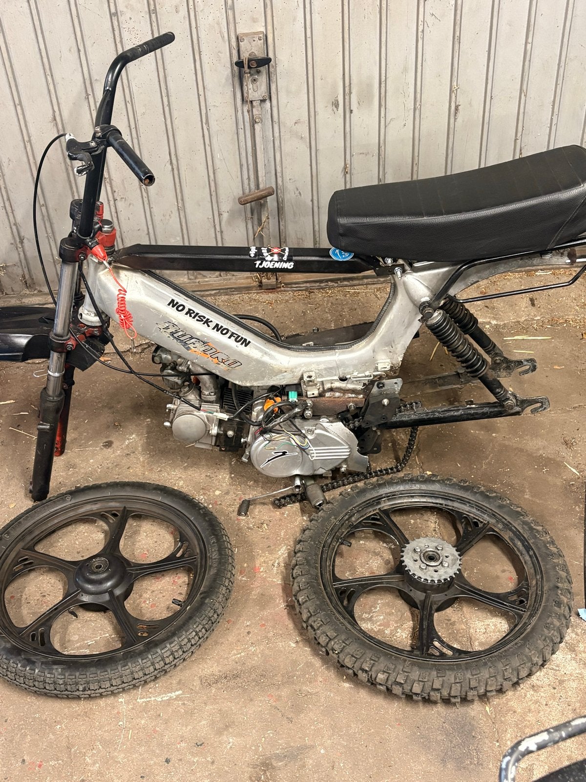 Tomos frame, Ophalen, Gebruikt