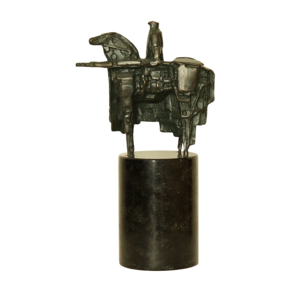 BRONZEN BEELD Eric Claus DE WACHTER NEDERLANDSCHE BANK 2010, Ophalen of Verzenden, Brons, Beeld