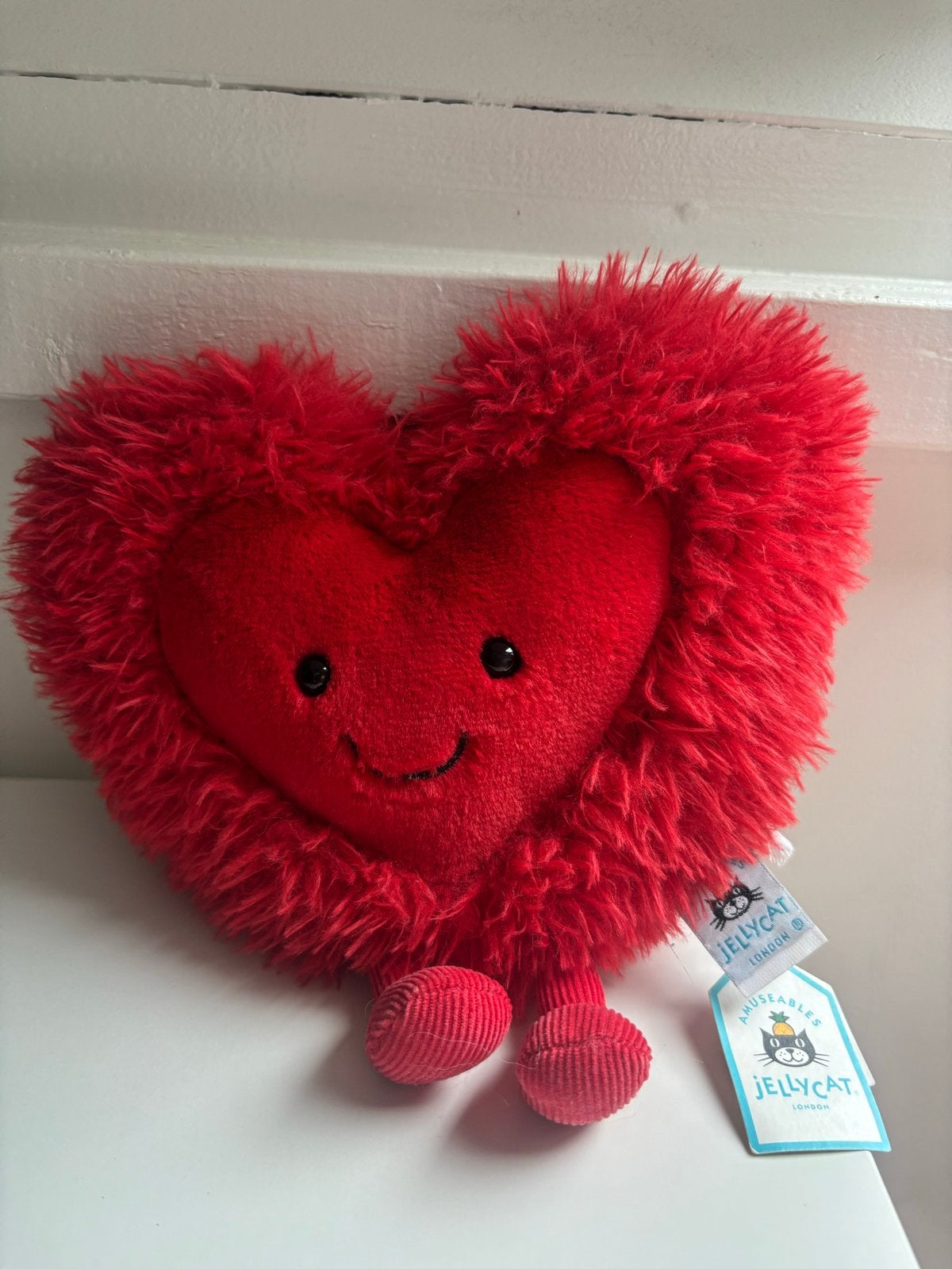 Jellycat Amuseables Beatle Heart Knuffel - nieuw!, Jellycat, Overige karakters, Overige typen, Nieuw