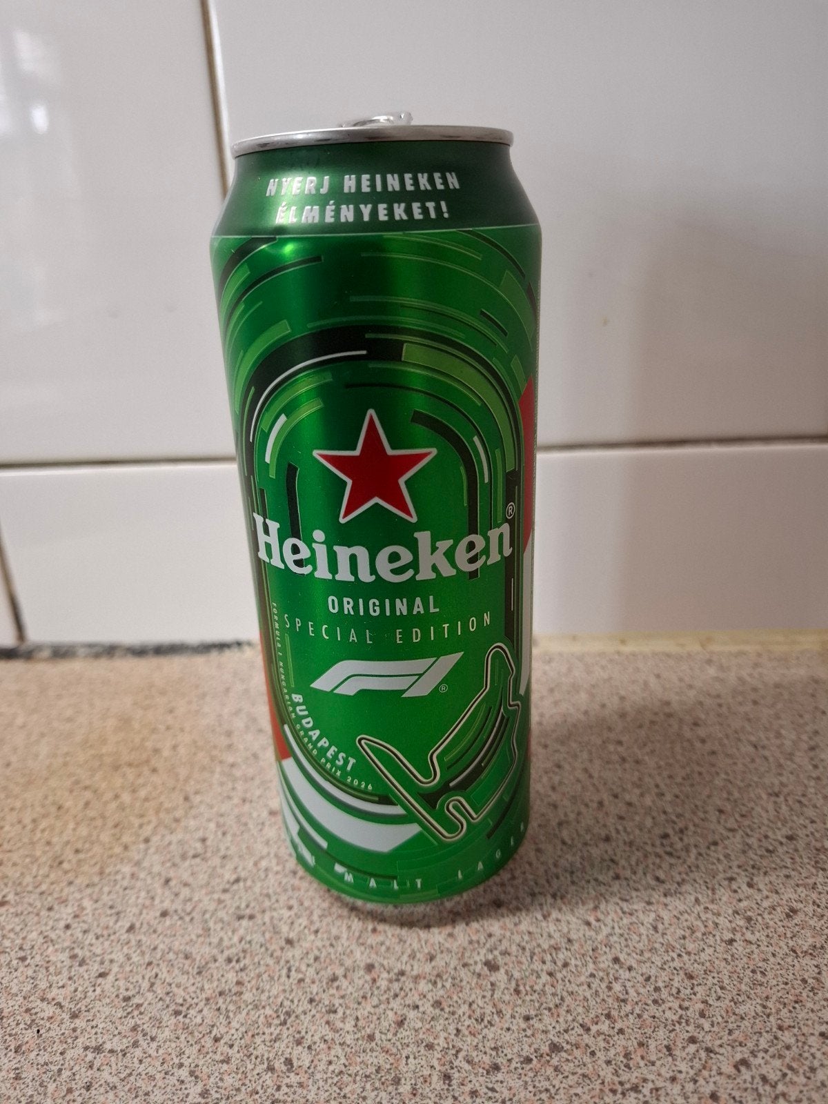 Heineken bierblikje, Verzamelen, Biermerken, Ophalen of Verzenden, Nieuw, Glas of Glazen, Heineken