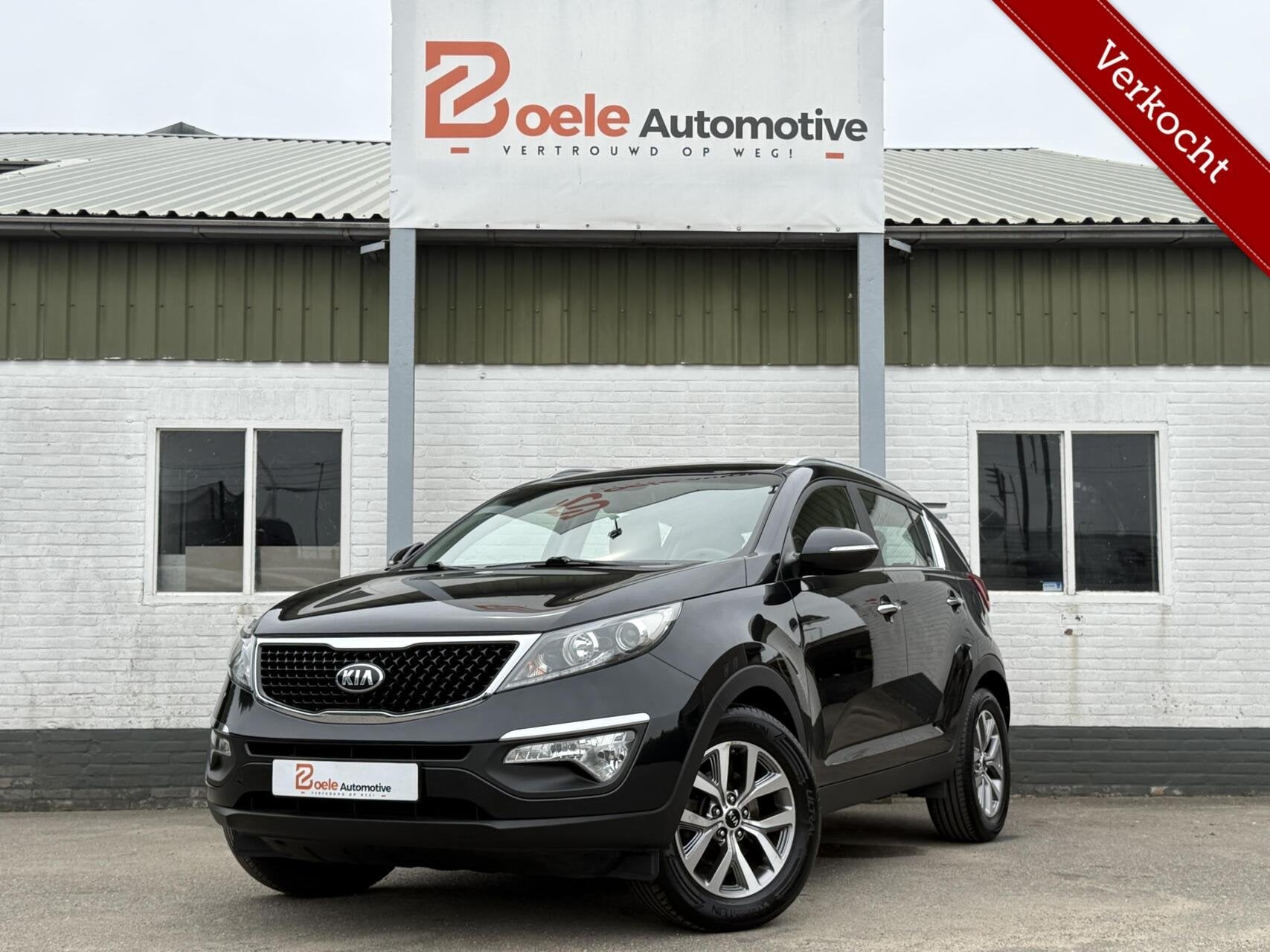 Kia Sportage 1.6 GDI/ Dealer OH / Facelift / Orig NL / Trekh, Auto's, Kia, Voorwielaandrijving, Euro 5, 4 cilinders, Zwart