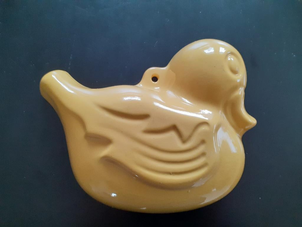 Brocante puddingvorm gele eend *eureka*, Ophalen of Verzenden