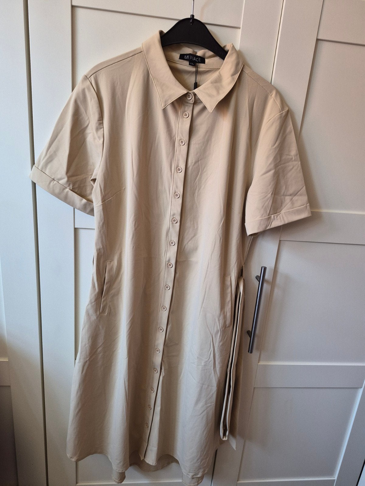 Mi Piace Travelstof Jurk XXL, Mi Piace, Beige, Maat 46/48 (XL) of groter, Nieuw