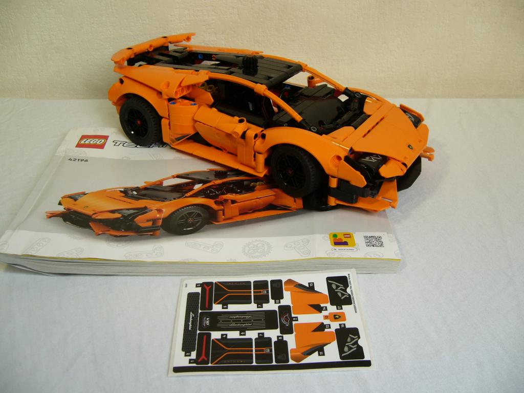 Lego Technic 42196 Lamborghini Huracan Tecnica Orange, Gebruikt, Ophalen of Verzenden, Technic, Complete set