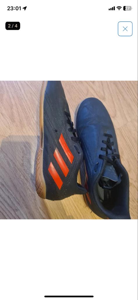 Adidas zaalvoetbalschoenen maat 37, Ophalen of Verzenden, Gebruikt, Schoenen