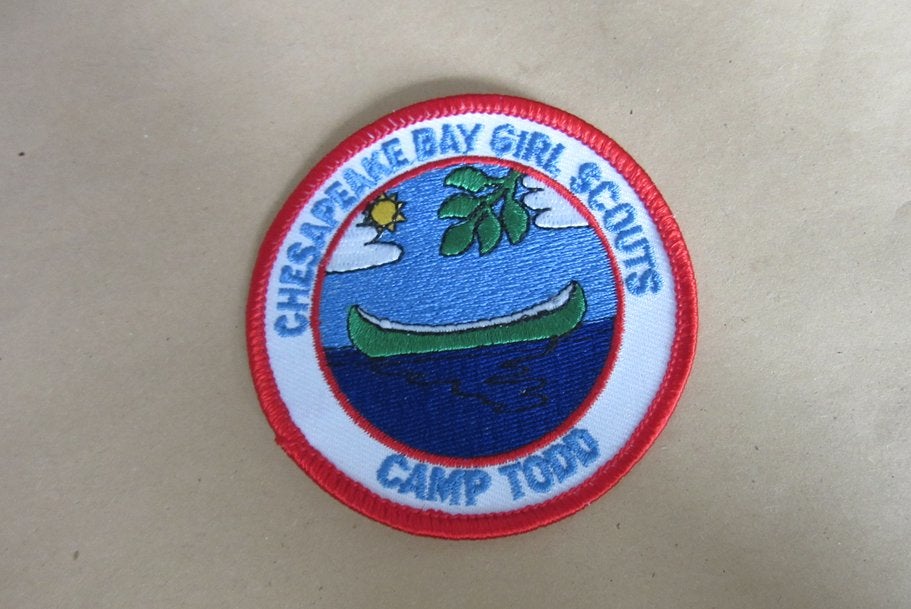 Scouting embleem chesapeake bay girl scouts camp todd, Verzenden, Nieuw, Embleem, Speld of Insigne