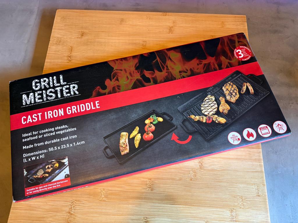 Grillmeister Gietijzeren Grillpan/Grillplaat 50,5x23,5cm, Ophalen of Verzenden, Nieuw