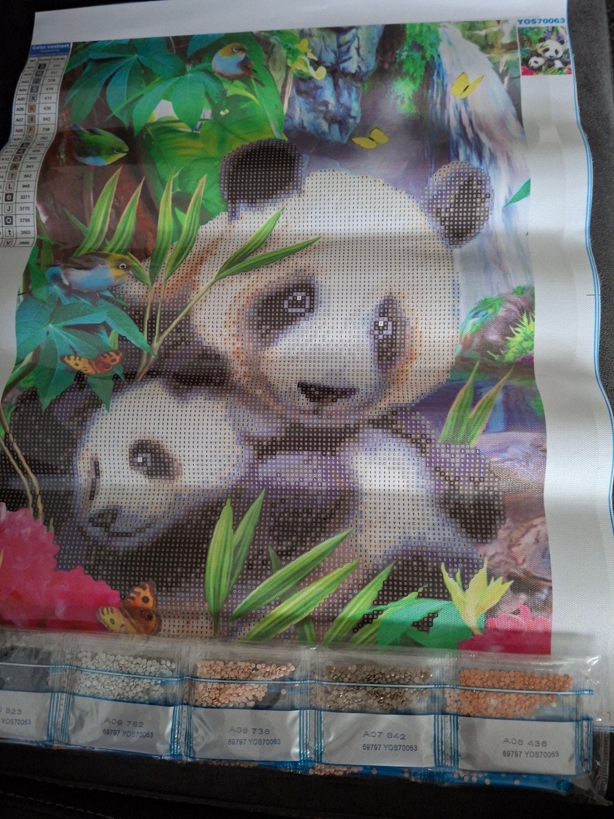 Diamond Painting Panda's - Compleet Pakket, Hobby en Vrije tijd, Knutselen, Ophalen, Nieuw