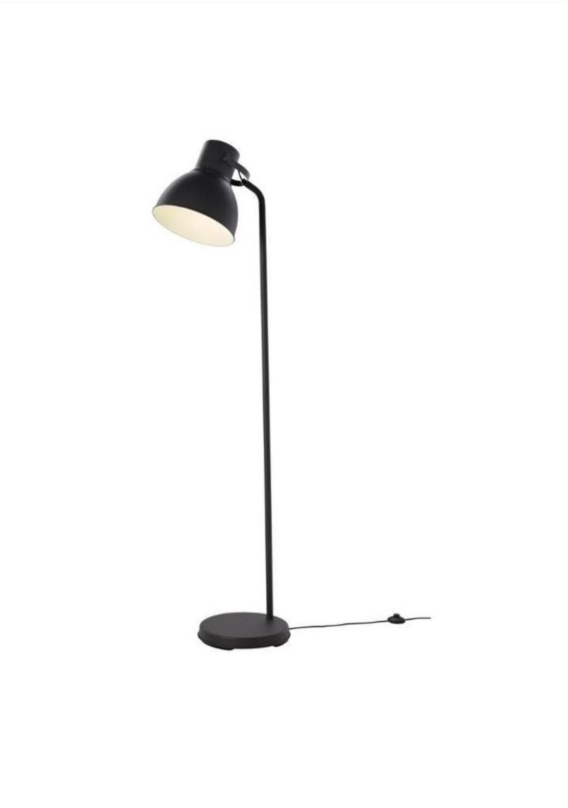 IKEA Hektar Vloerlamp Grijs, Ophalen, E27 (groot), Zo goed als nieuw, Metaal