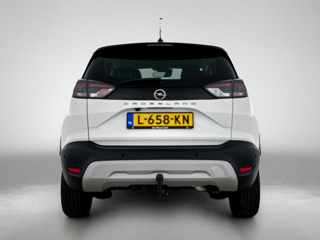 Opel Crossland 1.2 Turbo GS Line | Trekhaak | Camera | Navi, Auto's, 12 maanden, Gebruikt, 1199 cc, Wit