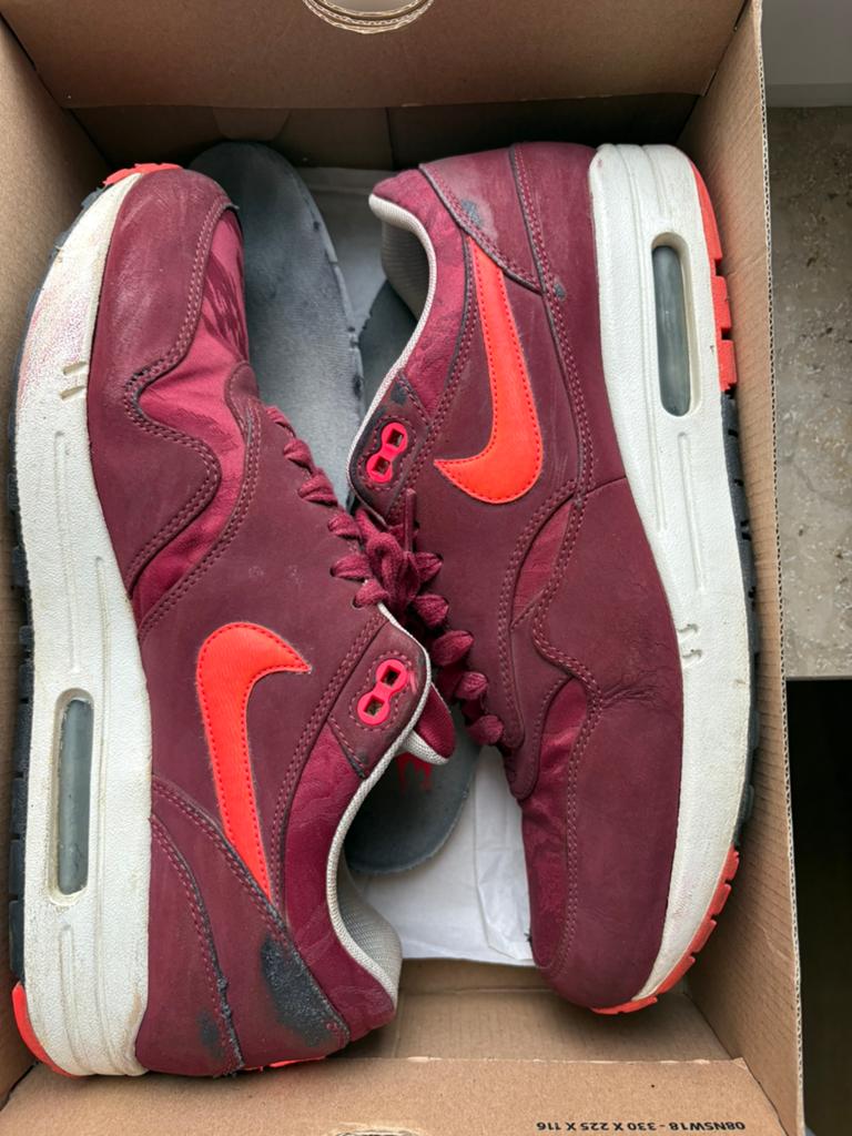 Nike air max 1 jacquard camo 44,5 patta atmos animal jordan, Kleding | Heren, Schoenen, Ophalen of Verzenden, Zo goed als nieuw