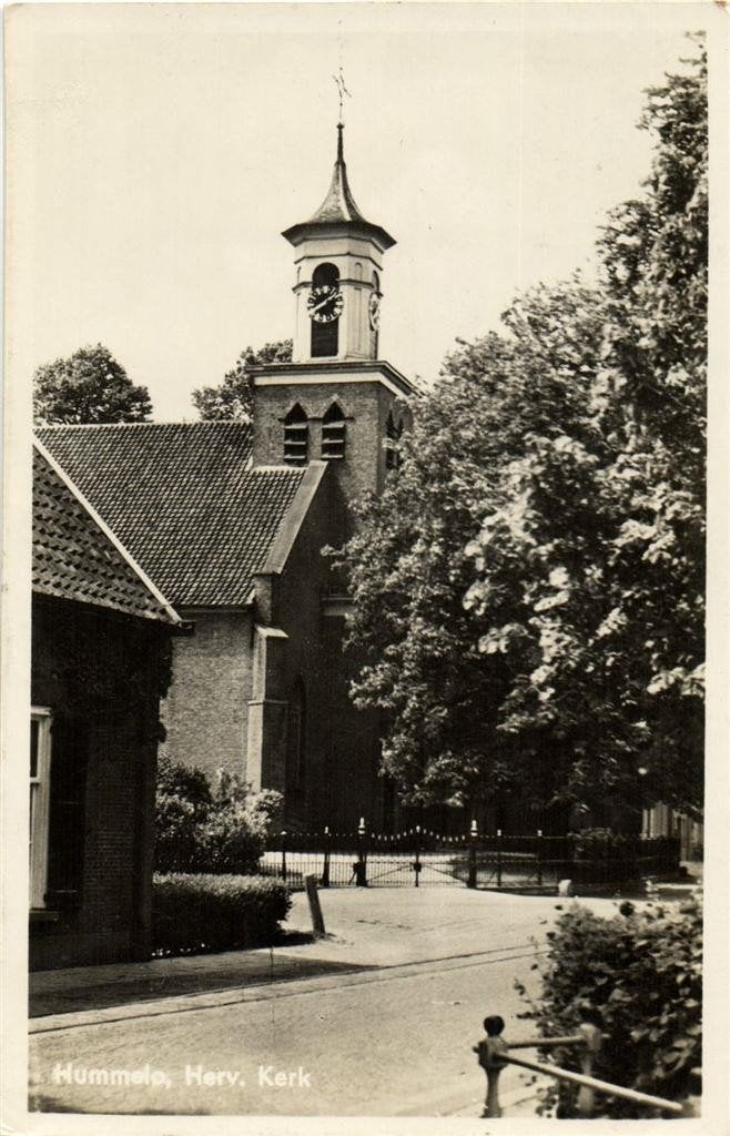 Hummelo, Herv. Kerk - gelopen, Verzamelen, Ansichtkaarten | Nederland, Ophalen of Verzenden, 1960 tot 1980, Gelopen, Friesland