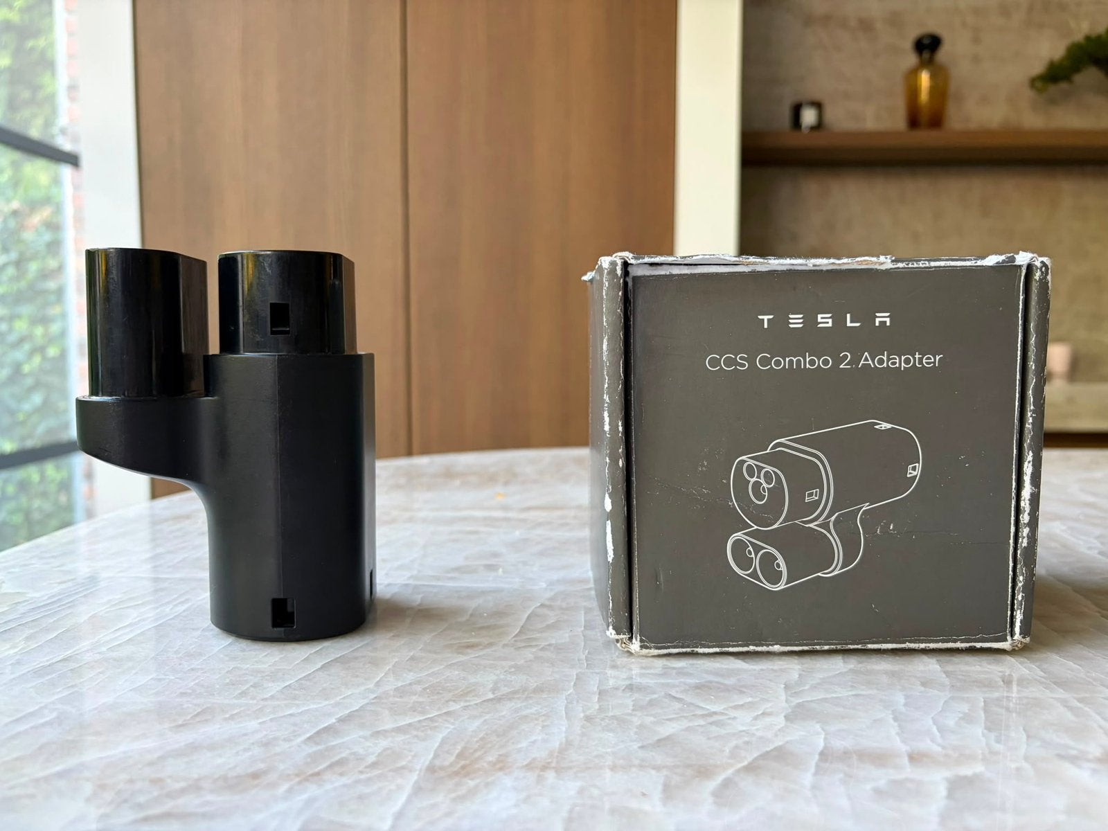 Tesla CCS Combo 2 adapter, Ophalen of Verzenden, Zo goed als nieuw