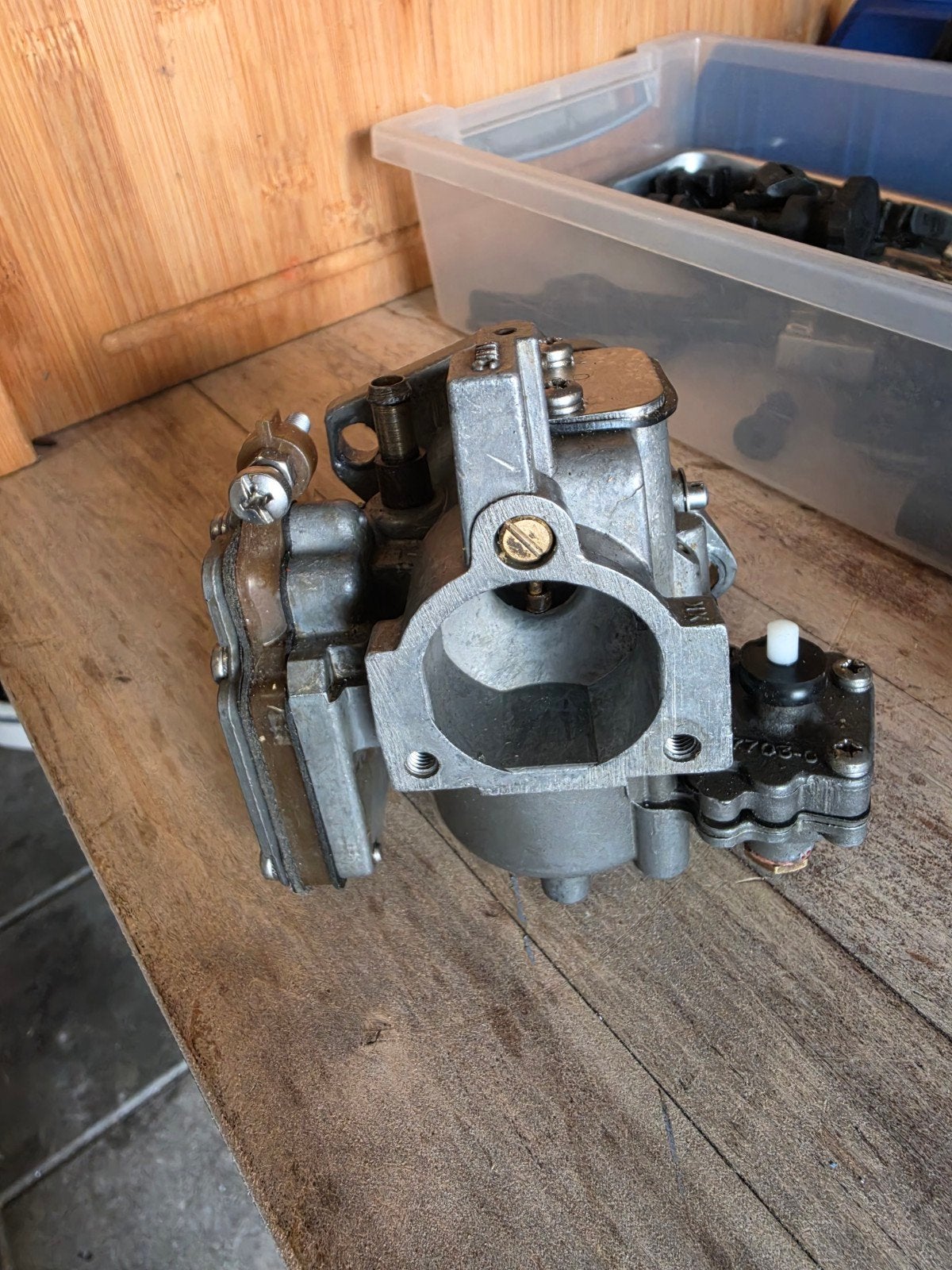Gebruikte carburateur  6pk mercury of mariner, Ophalen of Verzenden, Gebruikt, Motor en Techniek