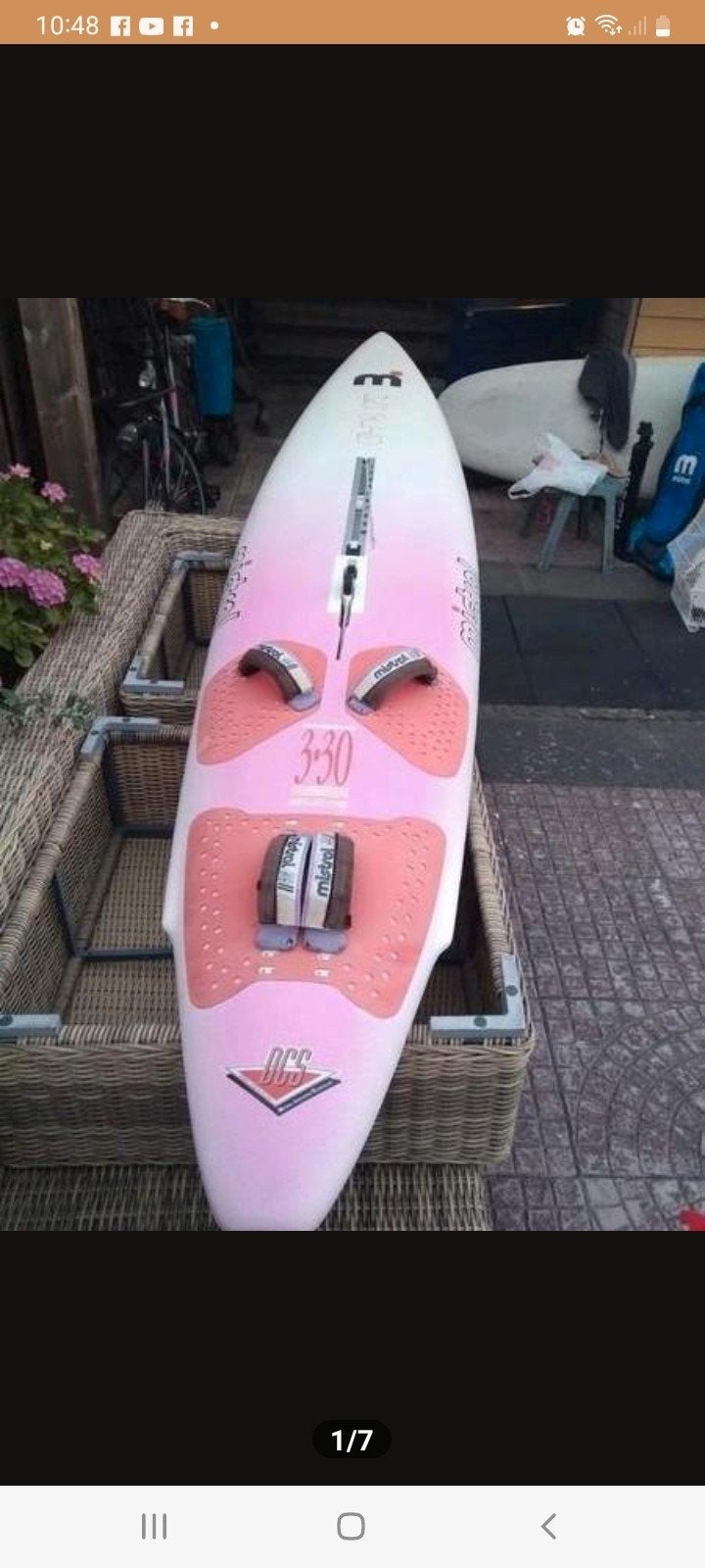Mistral Malibu Windsurfplank - Zo goed als nieuw, Met voetbanden, Ophalen of Verzenden, Zo goed als nieuw, Plank