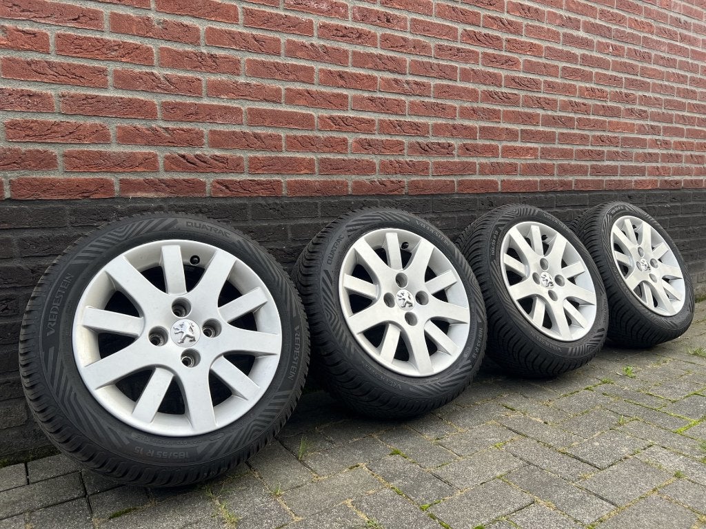 15" Peugeot 206+ Interlagos velgen +nw Vredestein all-season, Ophalen, 15 inch, Banden en Velgen, Nieuw