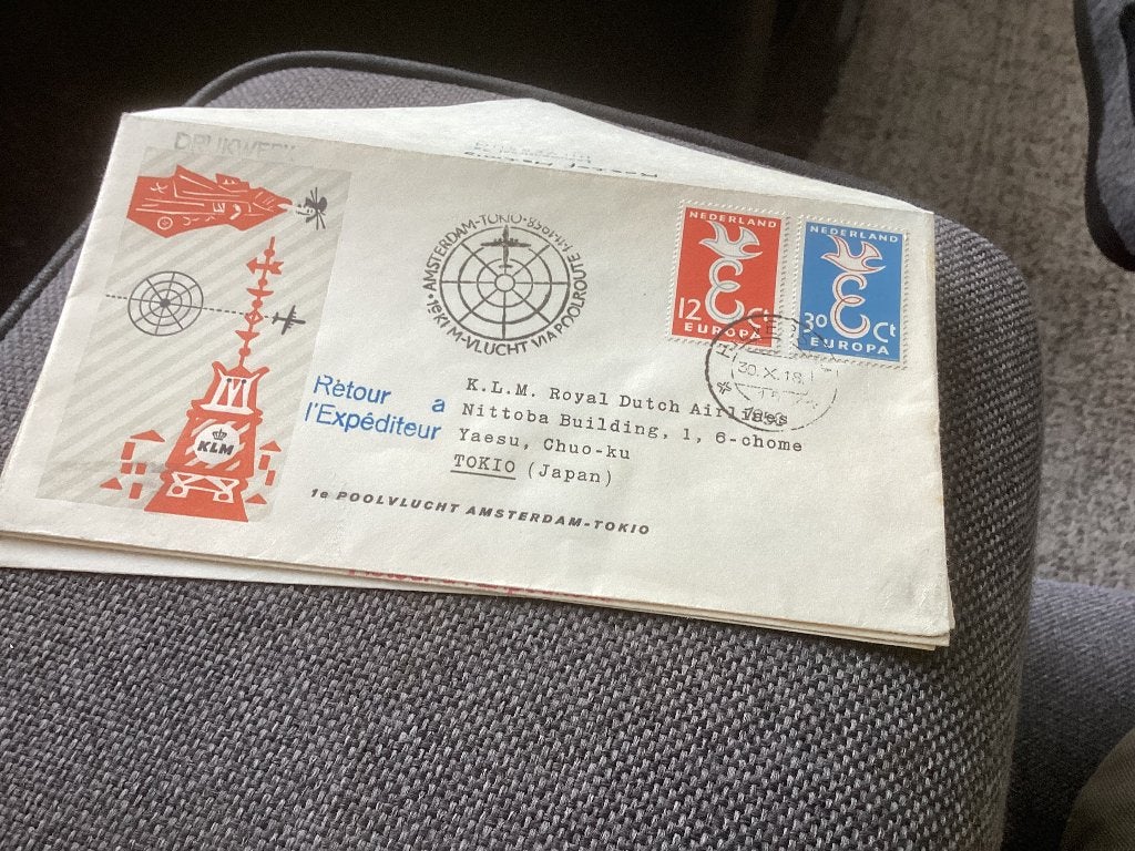 No2549 KLM Amsterdam Tokio 30-10-1958 Nederland jaargang, Ophalen, Onbeschreven, Nederland
