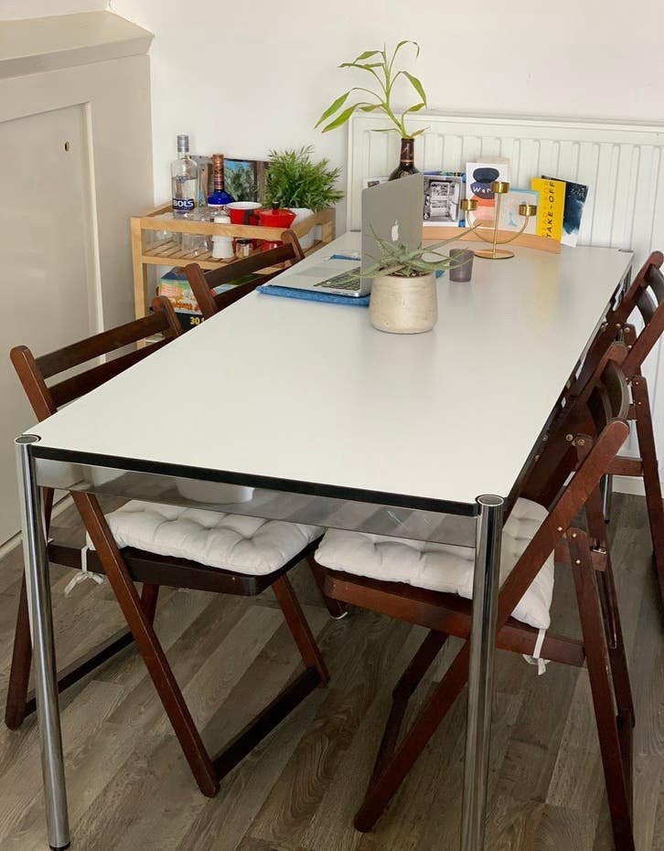USM Haller Tafel - Bureau, Ophalen, 100 tot 150 cm, 50 tot 100 cm, Zo goed als nieuw