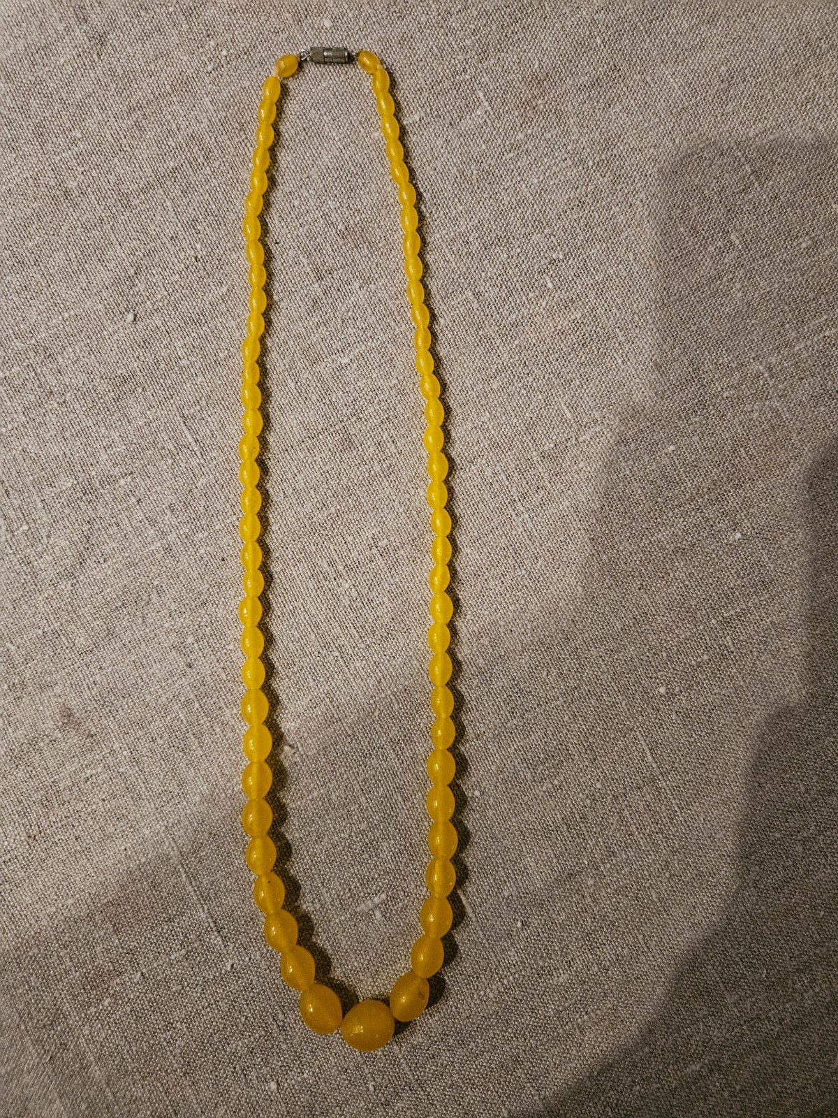 Antieke Honing Gele Amber Ketting - Baltisch Goud, Ophalen of Verzenden, Overige materialen, Ketting, Met edelsteen