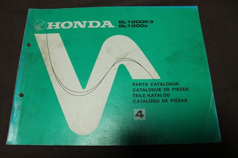 Honda GL1000 K3 Z 1980 motorcycle parts catalogue Goldwing, Ophalen of Verzenden, Honda