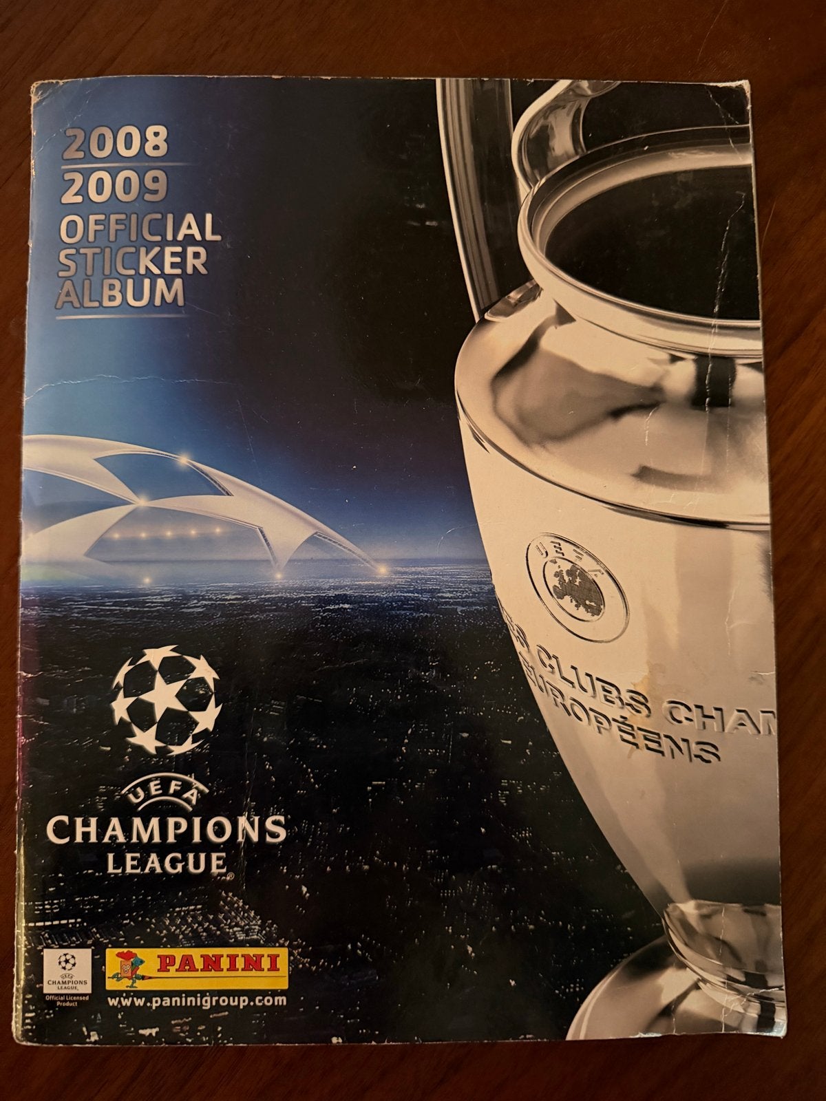 Panini UEFA Champions League 2008/2009 stickeralbum Messi Ro, Ophalen of Verzenden, Gebruikt, Buitenlandse clubs, Poster, Plaatje of Sticker