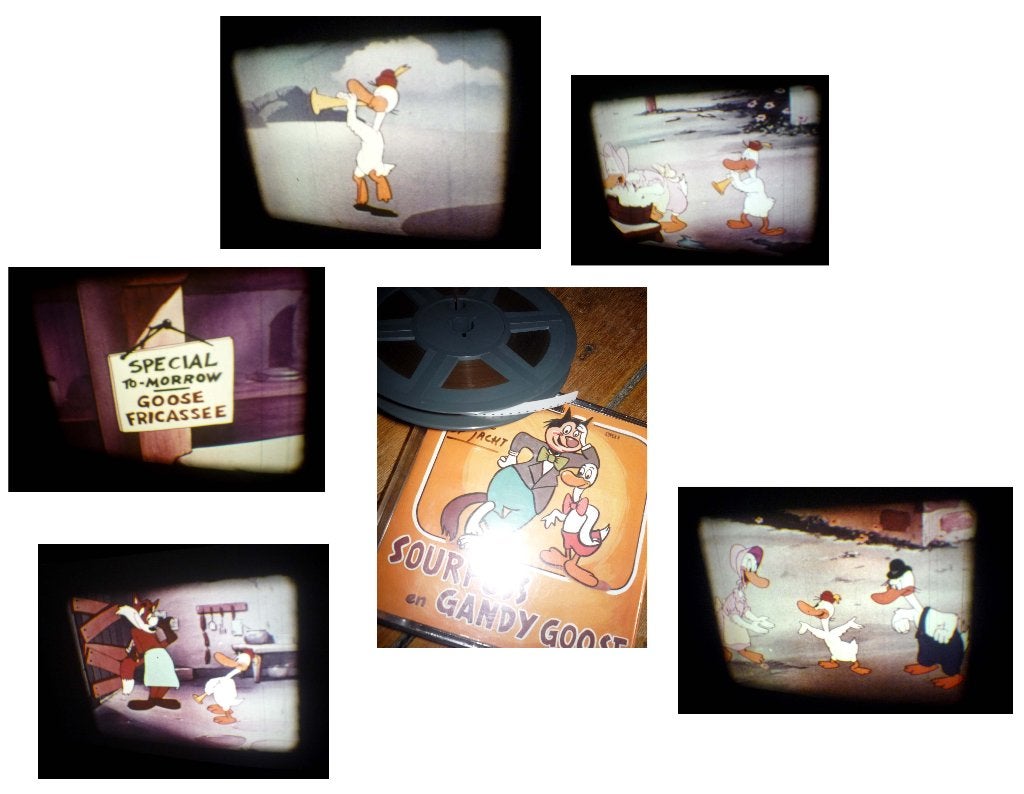 8mm film - Gandi Goose - kleur - geluid - 60mtr, Ophalen of Verzenden, 8mm film