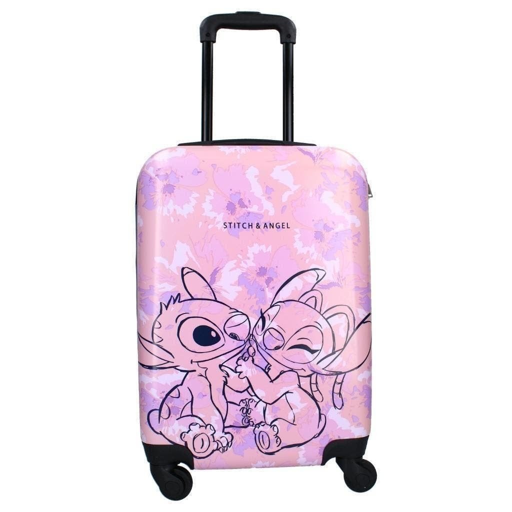 Stitch en Angel Trolley Koffer ABS - Gratis Verzending, Overige materialen, Nieuw, Minder dan 50 cm, Ophalen of Verzenden