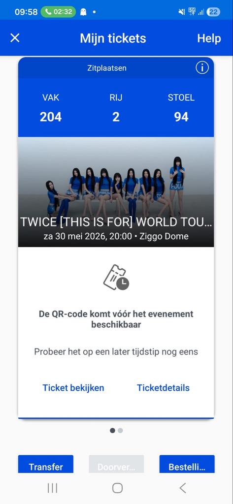 2x tickets voor TWICE <THIS IS FOR> WORLD TOUR in Amsterdam, Twee personen, Mei