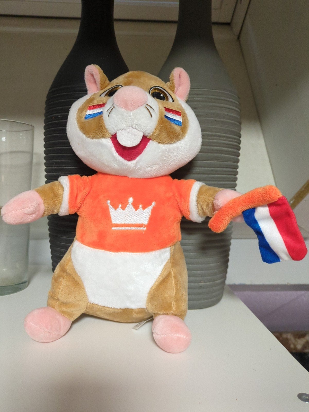 Oranje Hamster Knuffel met Nederlandse Vlag, Albert Heijn, Ophalen of Verzenden