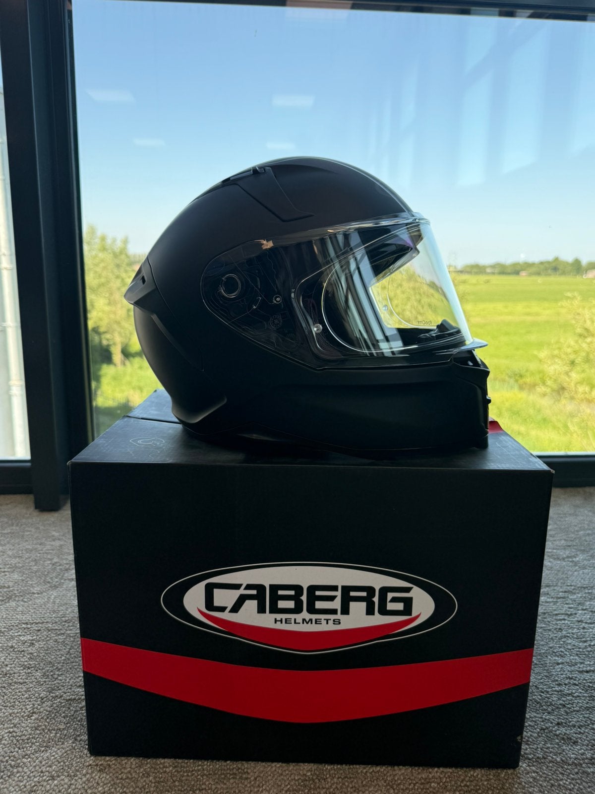 Caberg Avalon matt black moterhelm, Ophalen of Verzenden, Systeemhelm, Caberg