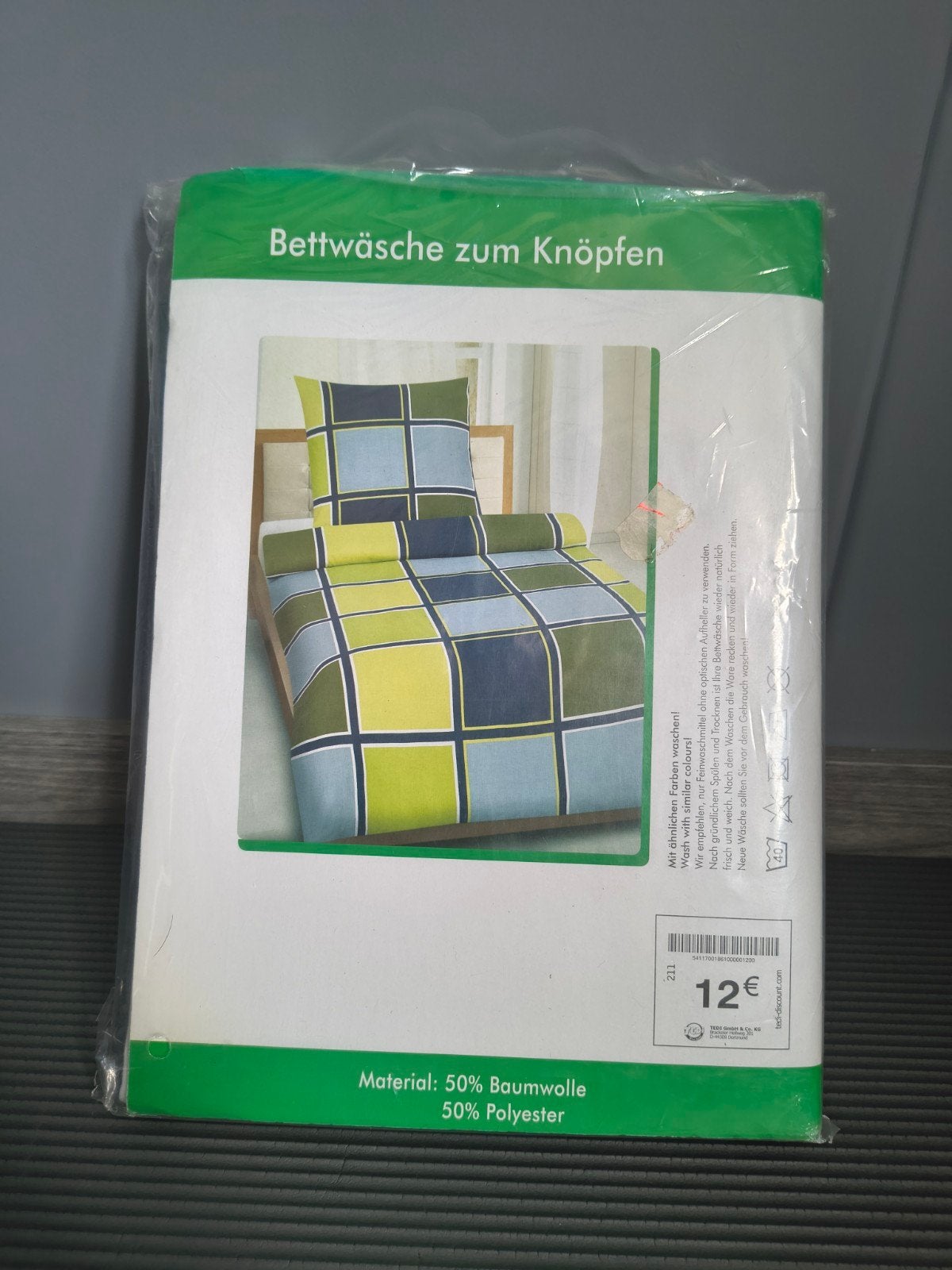 Nieuw Dekbedovertrek met kussensloop - 135x200 cm, Nieuw, Ophalen of Verzenden, Wasbaar, Meerkleurig