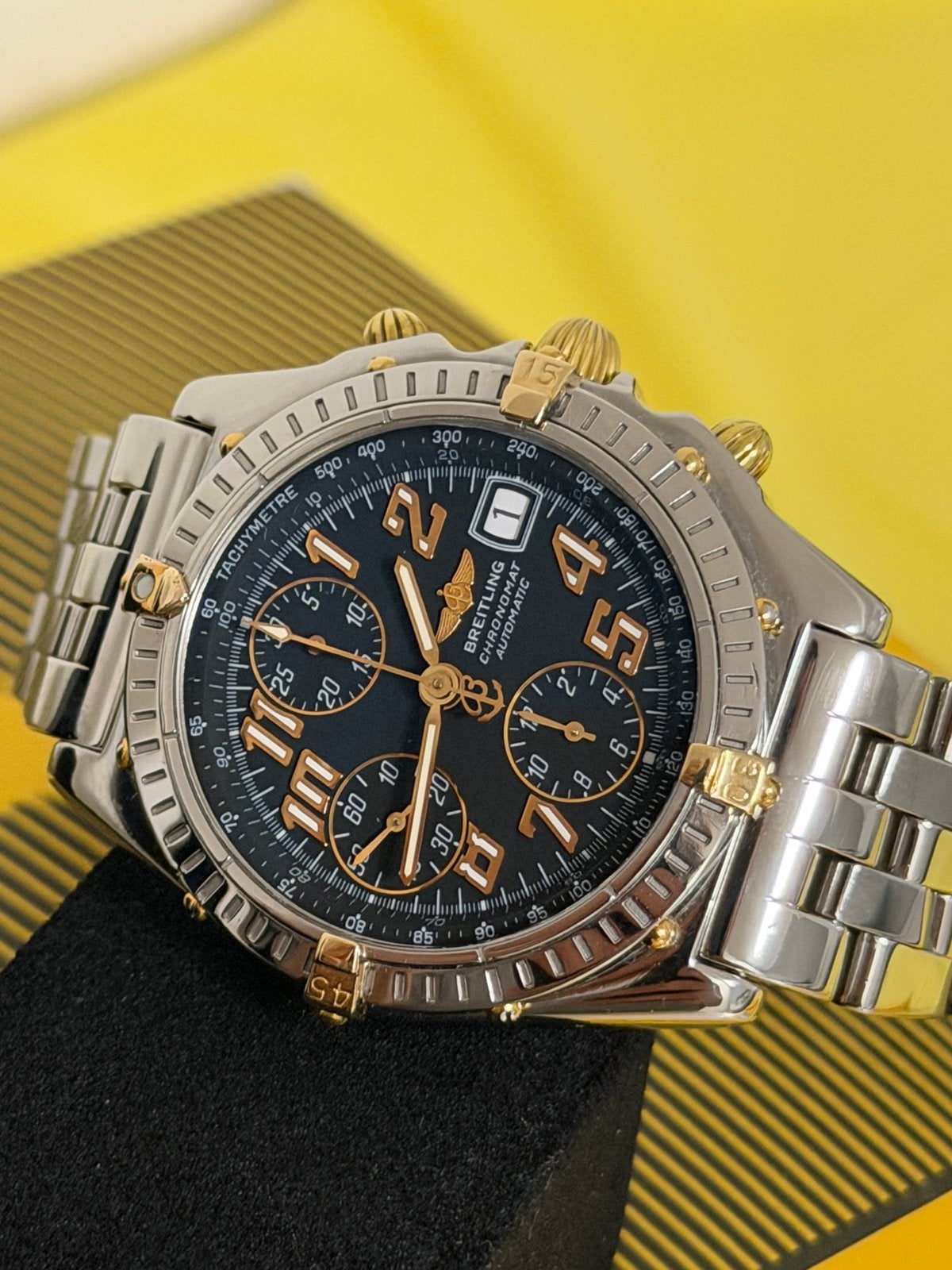 Breitling Chronomat B13050.1 Staalgoud, Staal, Breitling, Polshorloge, Ophalen of Verzenden