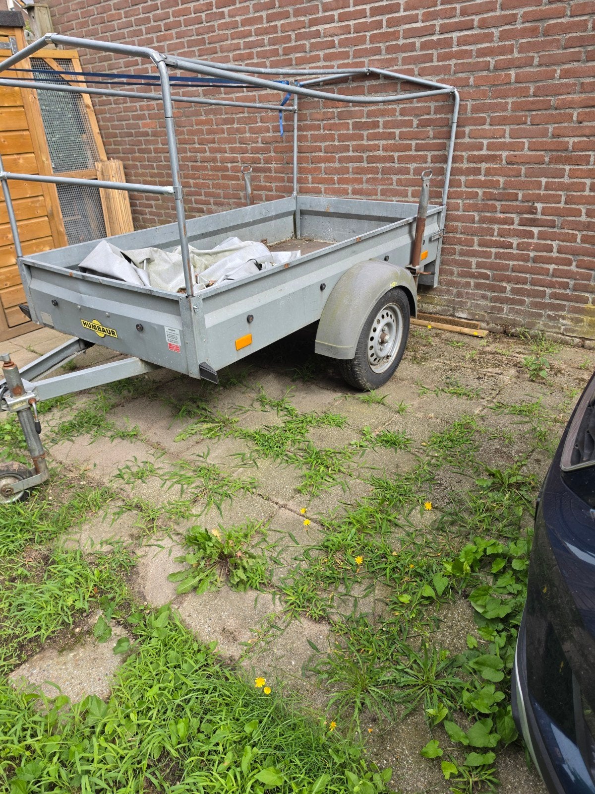 Humbaur aanhangwagen met huif opknapper, Auto diversen, Aanhangers en Bagagewagens, Ophalen, Gebruikt