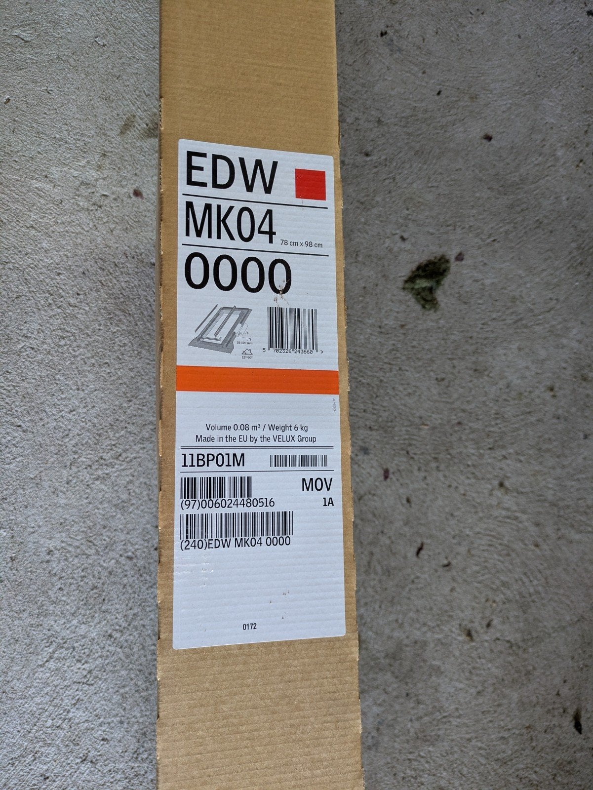 Velux Gootstuk EDW MK04 0000 dakpan/riet/golfplaat (78x98), Doe-het-zelf en Verbouw, Glas en Ramen, Ophalen, Minder dan 80 cm